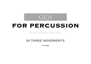 GEA (For percussion)
