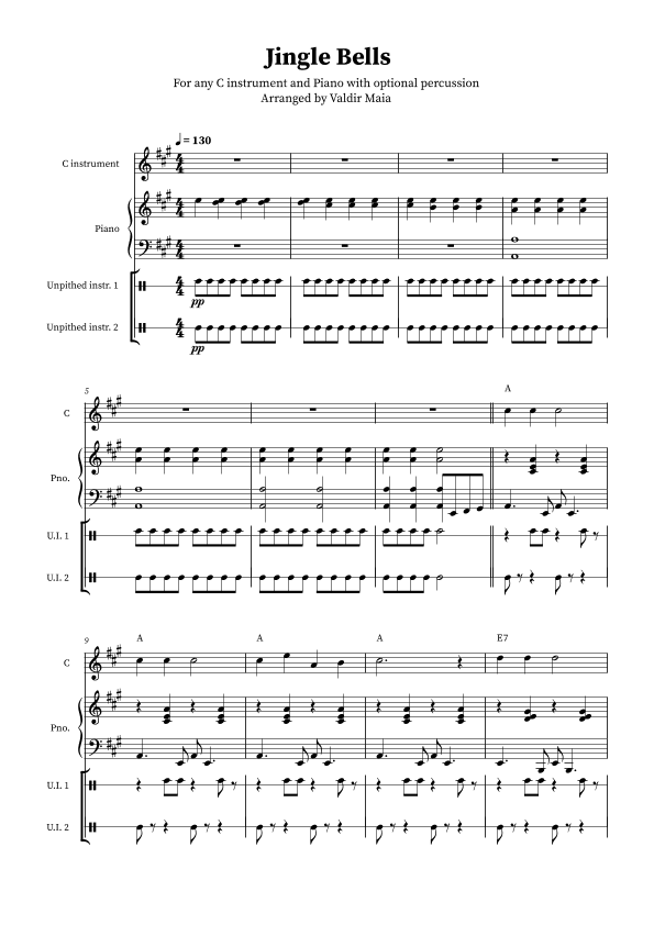 Jingle Bells (arr. Valdir Maia)