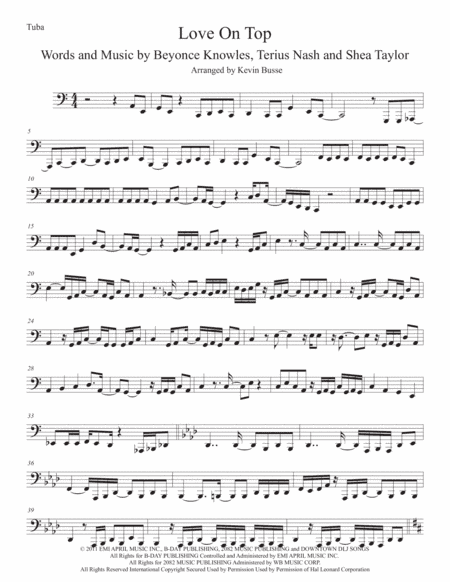 Love On Top (arr. Kevin Busse)
