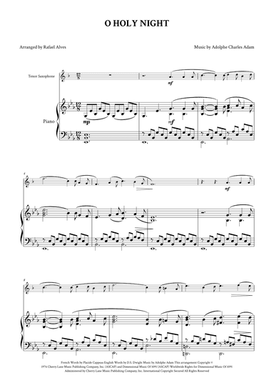 O Holy Night (arr. Rafael Alves)