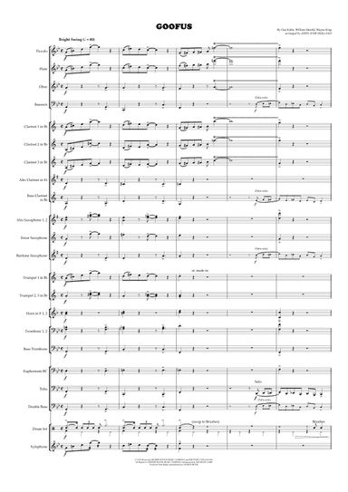 Goofus (arr. John Ivor Holland)