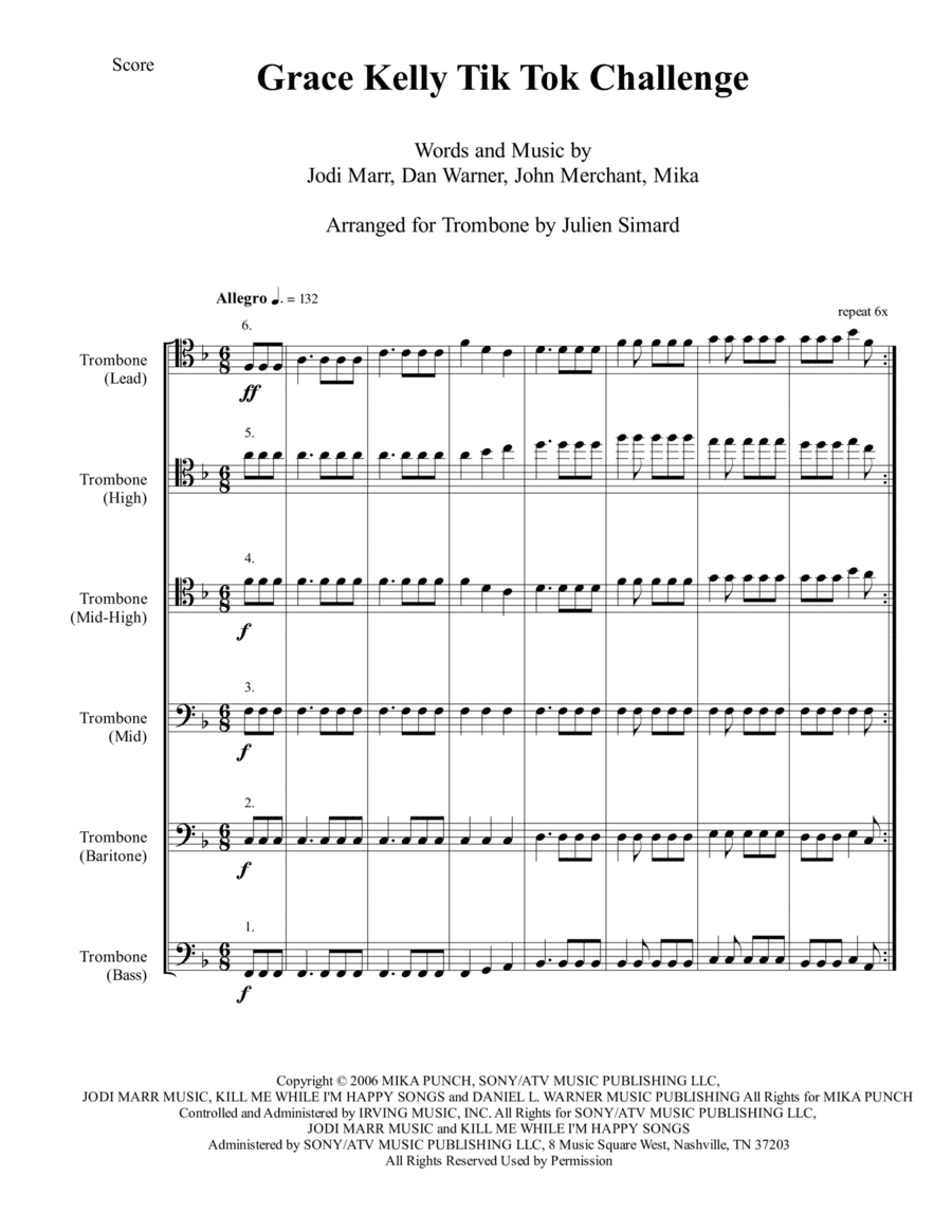 Grace Kelly (arr. Julien Simard)