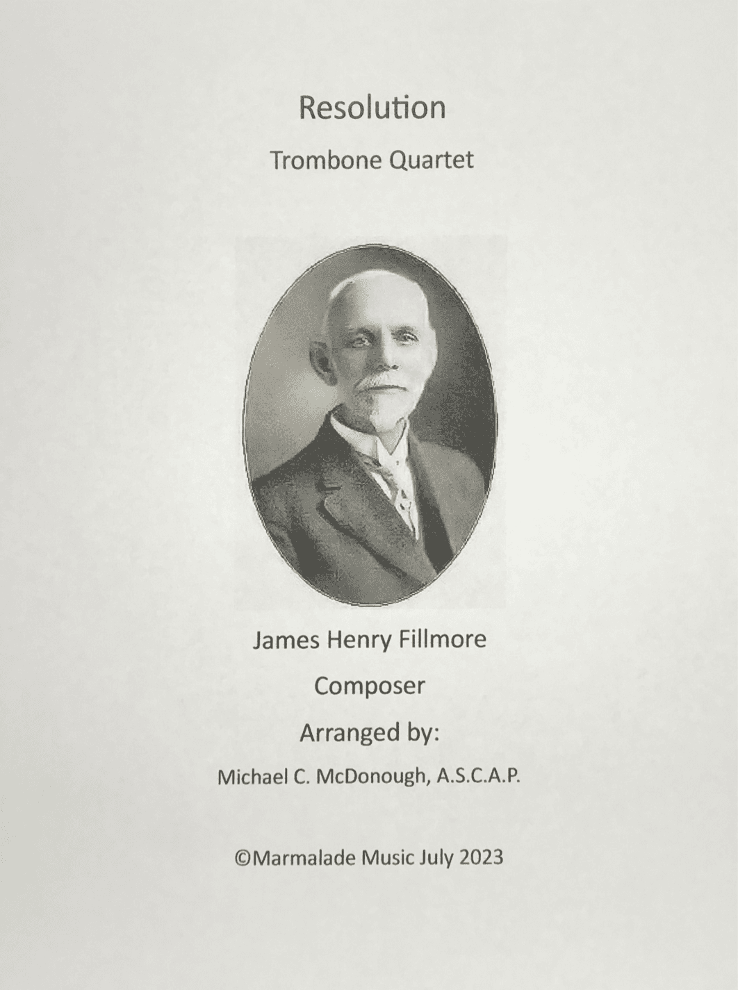 Resolution (arr. Michael C. McDonough, A.S.C.A.P)
