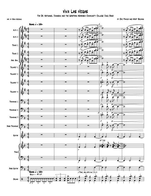 Viva Las Vegas (arr. Sean Hedding)