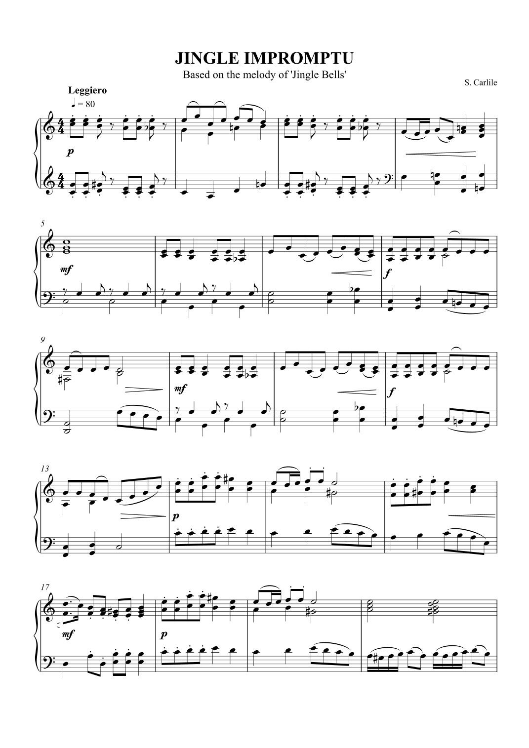 Jingle Impromptu (Based on 'Jingle Bells')