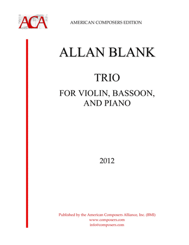 [Blank] Trio for Violin, Bassoon, and Piano