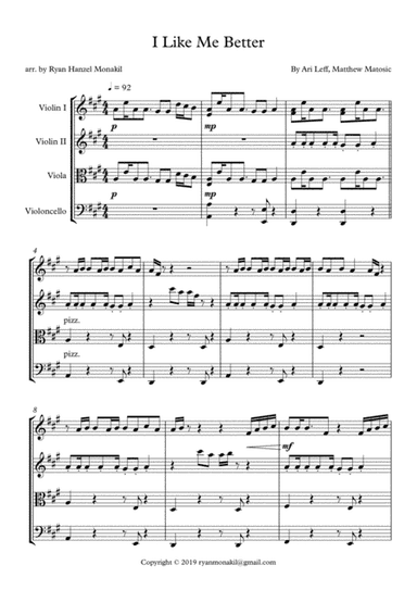 I Like Me Better (arr. Ryan Hanzel Monakil)