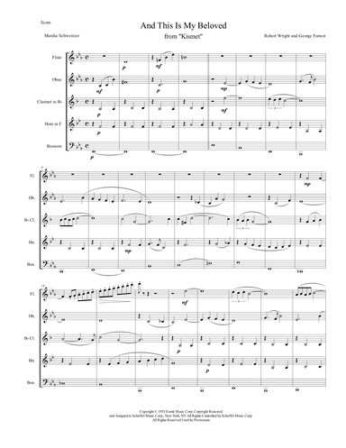 And This Is My Beloved (arr. Marsha Schweitzer)