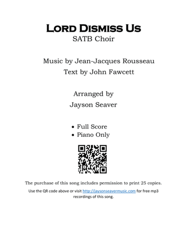 Lord Dismiss Us (arr. Jayson Seaver)