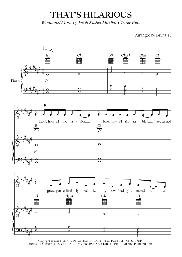 That's Hilarious (arr. Bruna T.)
