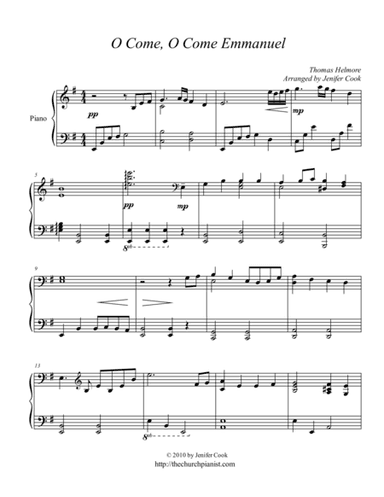 O Come O Come Emmaneul (arr. Jenifer Cook)
