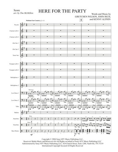 Here For The Party (arr. Tim McMillen)
