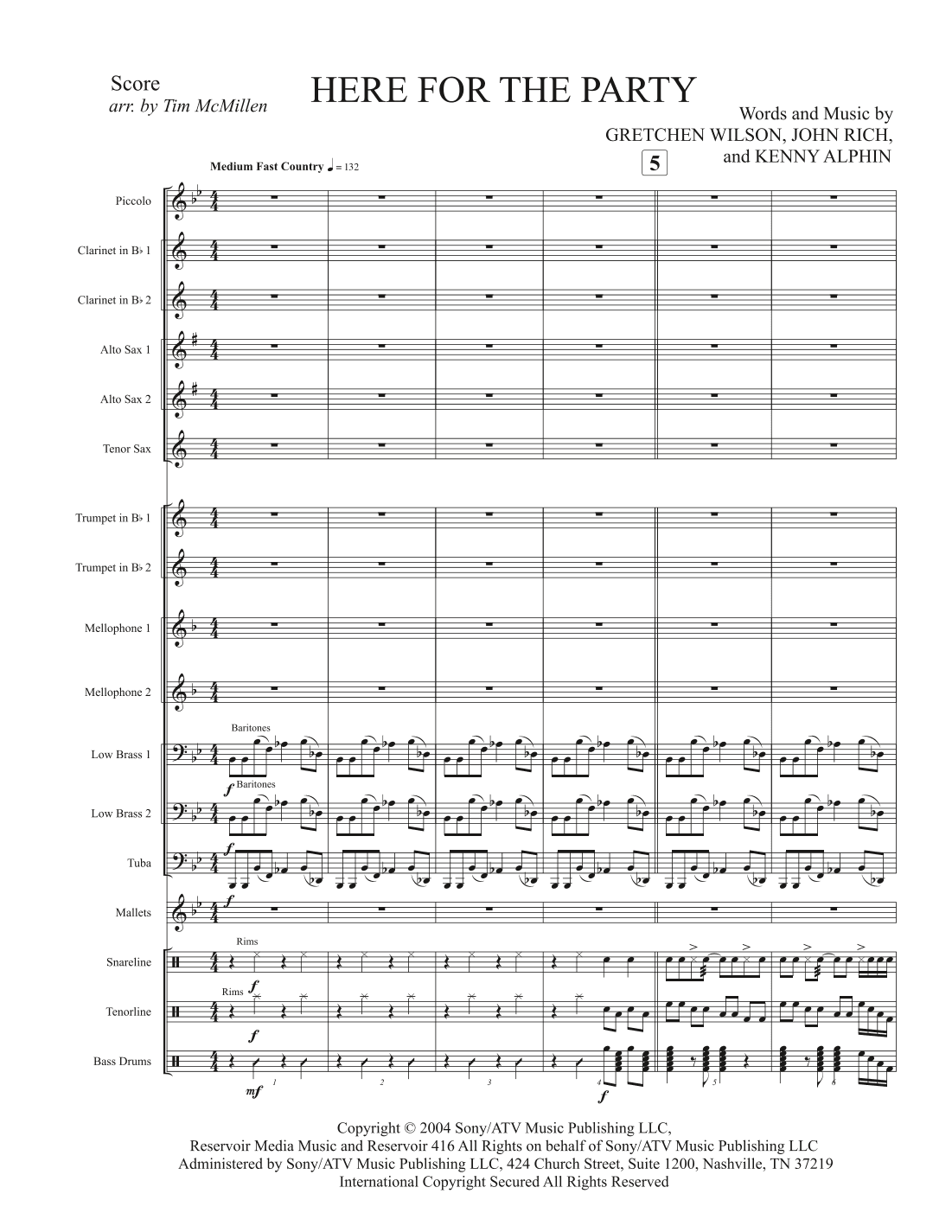 Here For The Party (arr. Tim McMillen)