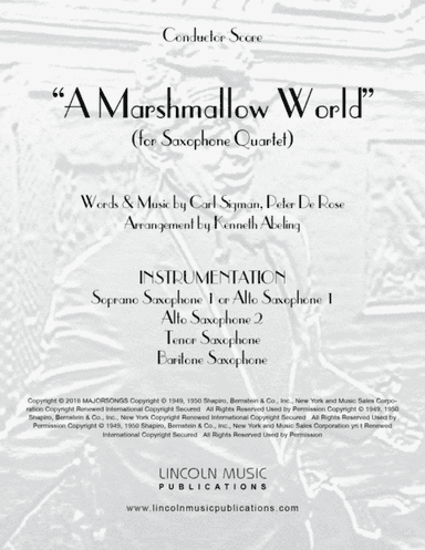 A Marshmallow World (arr. Kenneth Abeling)