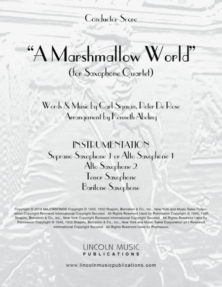 A Marshmallow World (arr. Kenneth Abeling)