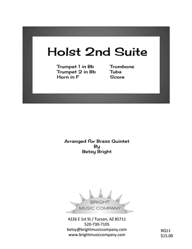 Holst 2nd Suite in F (Brass Quintet) (arr. Betsy Bright)