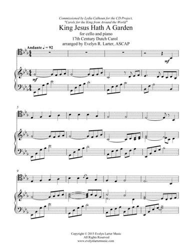 King Jesus Hath A Garden (arr. Evelyn Larter Music)