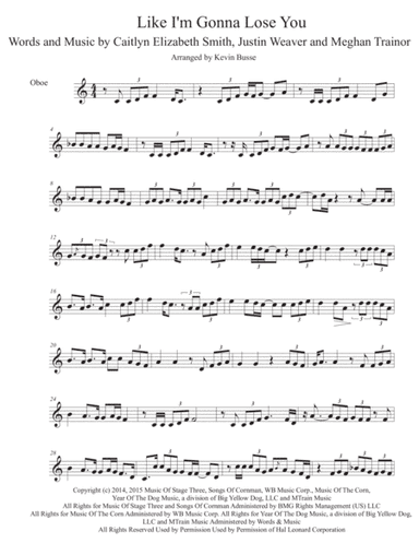Like I'm Gonna Lose You (arr. Kevin Busse)