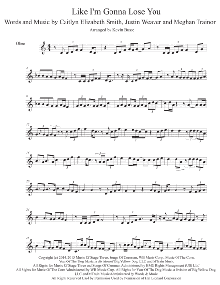 Like I'm Gonna Lose You (arr. Kevin Busse)