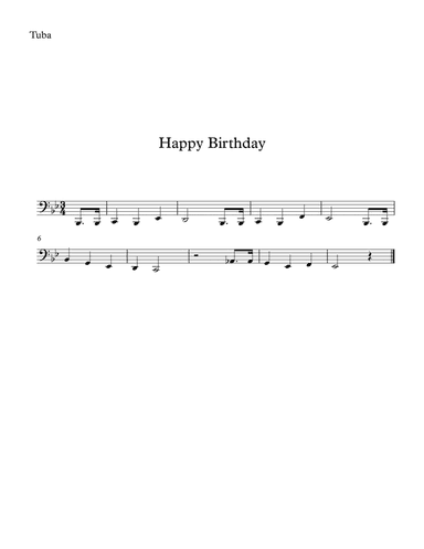 Happy Birthday for Beginners (arr. SongBird Music)
