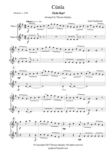 Cúnla (arr. Thomas Quigley)