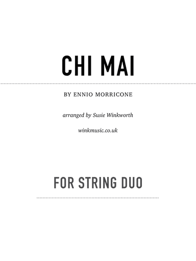 Chi Mai (arr. Susie Winkworth winkmusic.co.uk)