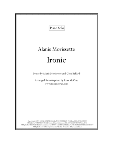 Ironic (arr. Ross McCrae)