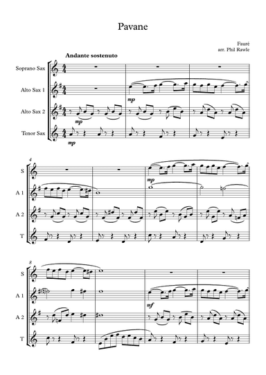Pavane (arr. Phil Rawle)