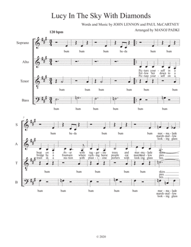 Lucy In The Sky With Diamonds (arr. Manoj Padki)