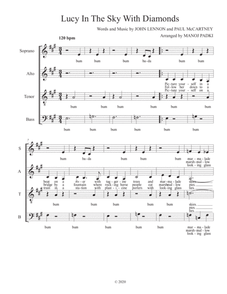 Lucy In The Sky With Diamonds (arr. Manoj Padki)