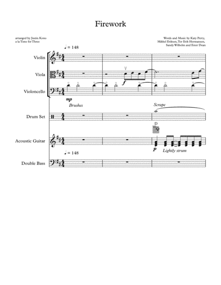 Firework (arr. Justin Kono)