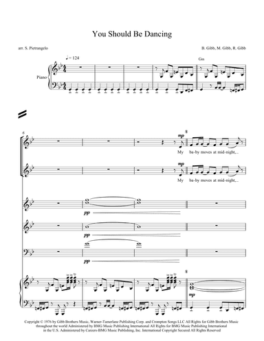 You Should Be Dancing (arr. Scott Pietrangelo)
