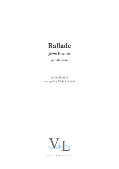 Ballade (arr. Vicki Falkland)