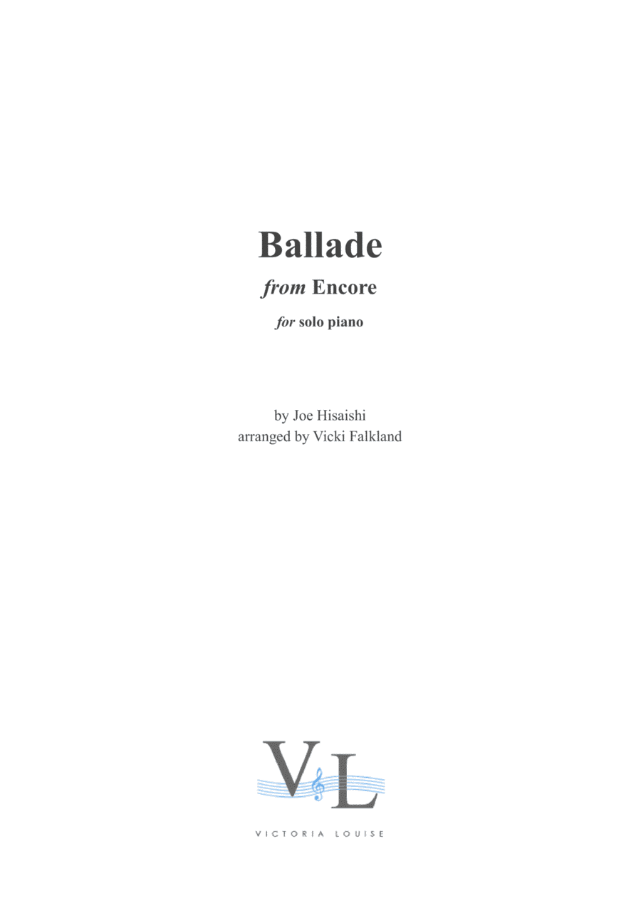 Ballade (arr. Vicki Falkland)
