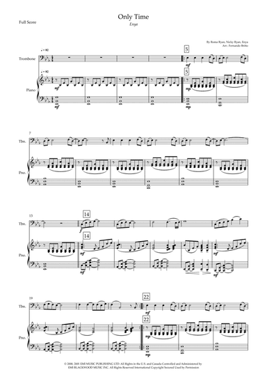 Only Time (arr. Fernando Britto)