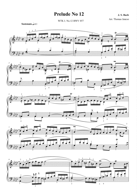 Prelude and Fugue in F minor, BWV 857 (arr. Thomas Jancso)