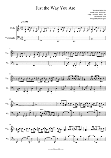Just The Way You Are (arr. Julia Rogers)