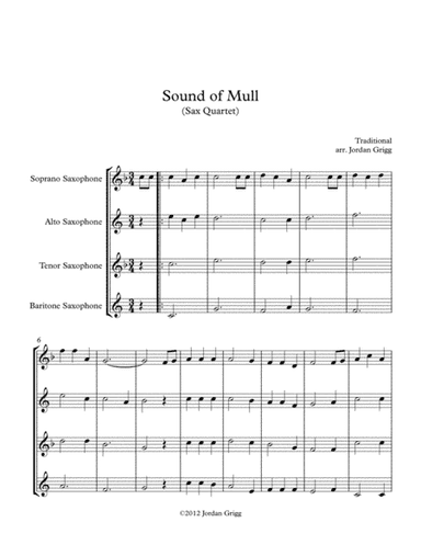 Sound of Mull (Sax Quartet) (arr. Jordan Grigg)