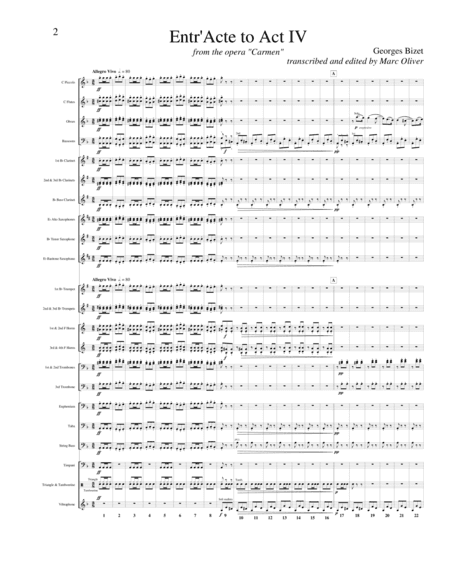 Aragonaise (Entr'acte to Act IV of Carmen) (arr. Marc Oliver)