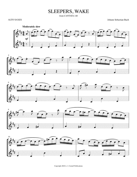 Sleepers, Wake (from Cantata 140) (arr. Mark Phillips)