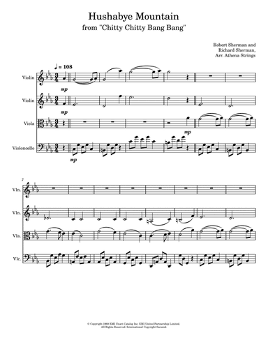 Hushabye Mountain (arr. Athena Strings)