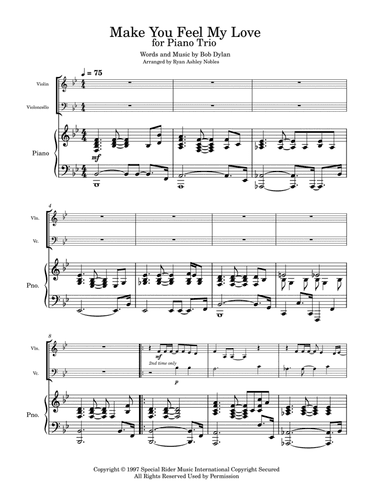 Make You Feel My Love (arr. Ryan Ashley Nobles)