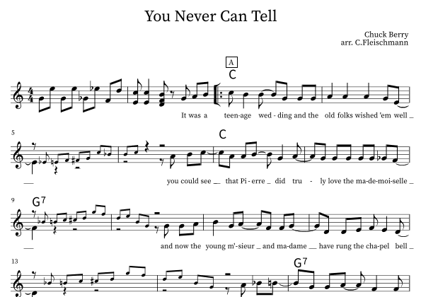 C'est La Vie (you Never Can Tell) (arr. Christoph Fleischmann)