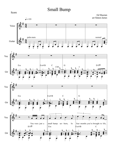 Small Bump (arr. Simon James)
