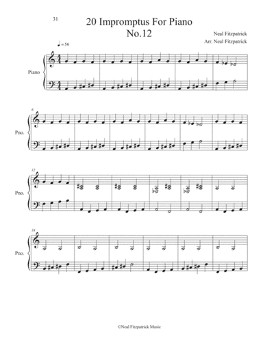 Impromptu No.12 For Piano