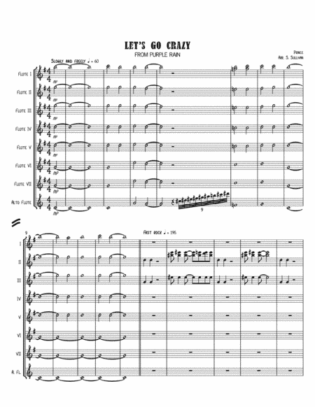 Let's Go Crazy (arr. Sean Sullivan)