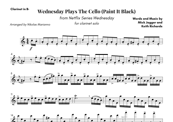Paint It, Black (arr. Nikolas Marianno)