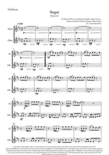 Sugar (arr. Fernando Britto)