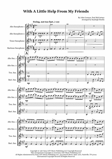 With A Little Help From My Friends (arr. Kayleigh Huelin)