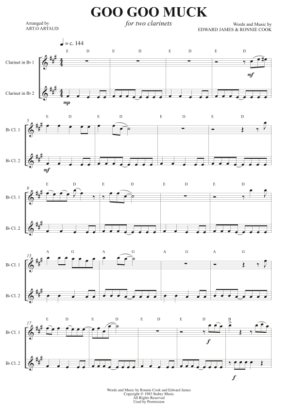 Goo Goo Muck (arr. Art.o Artaud)